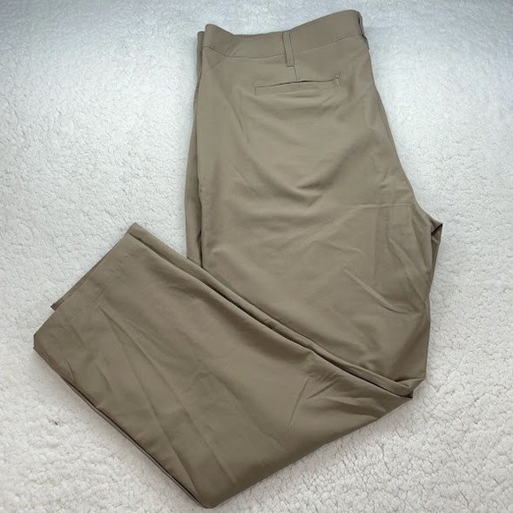Birdie Bound Golf Pants Mens 44x30 Tan Tropical Trim Casual Chinos Golfing - Picture 1 of 10